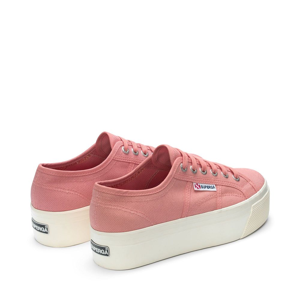 Superga 2790 Platform Red Platform Sneakers - Women's USA | US2778685